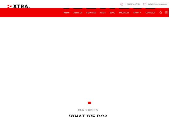 Xtra theme site design template sample
