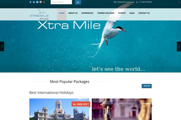 Tour Package theme site design template sample