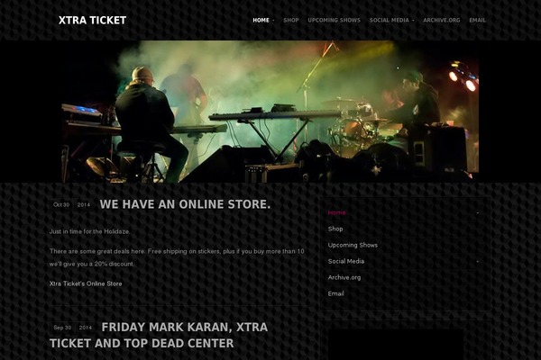 Music theme site design template sample