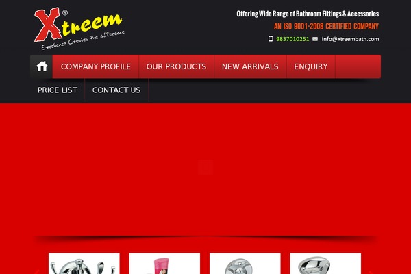 Site using WordPress Thumbnail Slider plugin