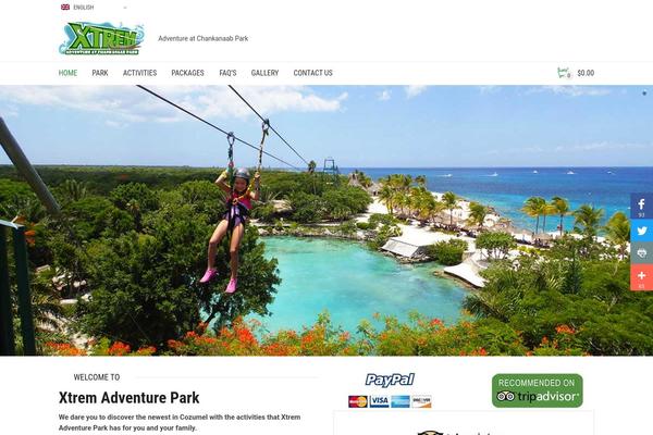 Adrenalin theme site design template sample