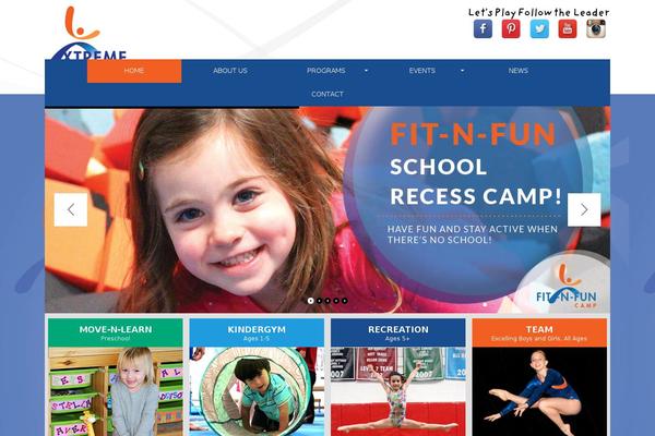 Xtreme theme site design template sample