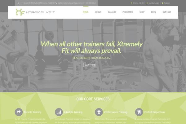 Fitnesszone theme site design template sample