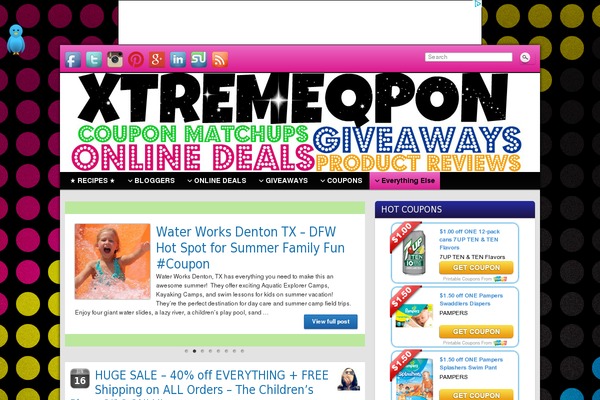 Aeroblog theme site design template sample