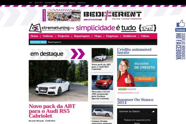Site using Arscode-social-slider plugin