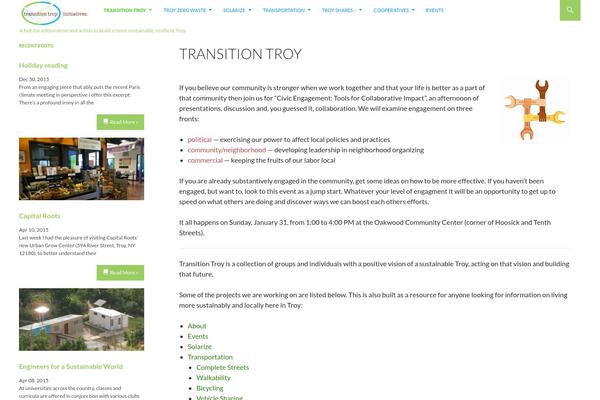 Site using Event Registration plugin