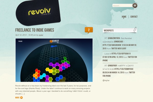 Watercolor theme site design template sample