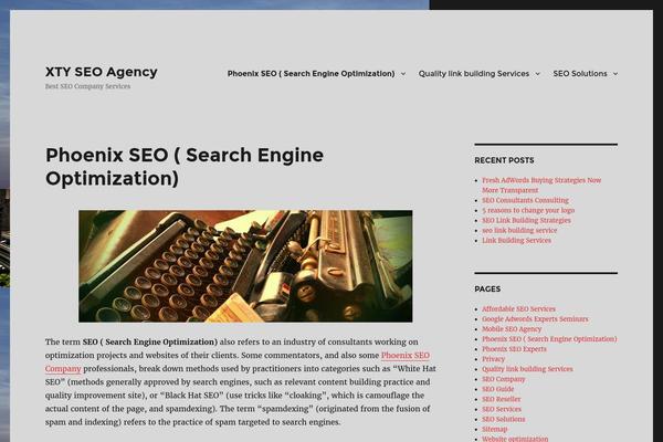 Hathor theme site design template sample