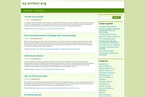 Light Green theme site design template sample