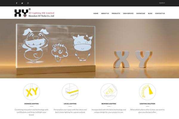 Light theme site design template sample
