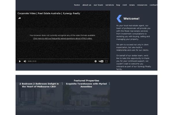 Encore theme site design template sample