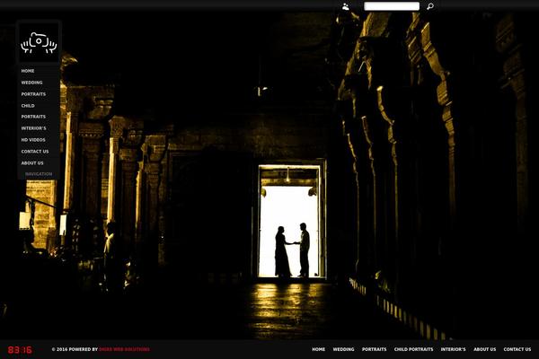 Sideways theme site design template sample