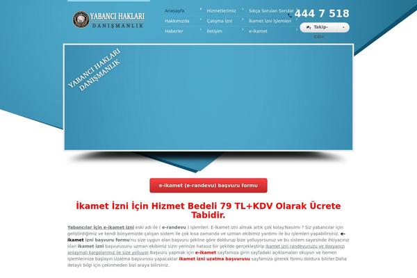 yabancihaklari.com site used Tema