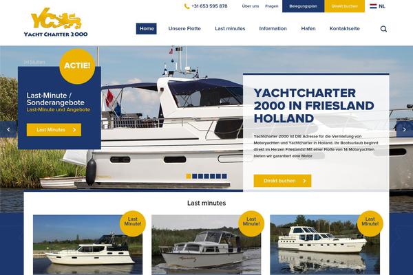 Yachtcharter theme site design template sample