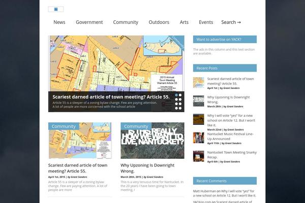 Gonzo theme site design template sample