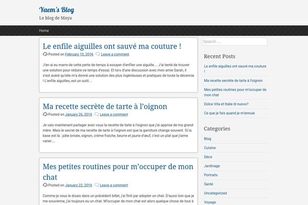pacify theme site design template sample