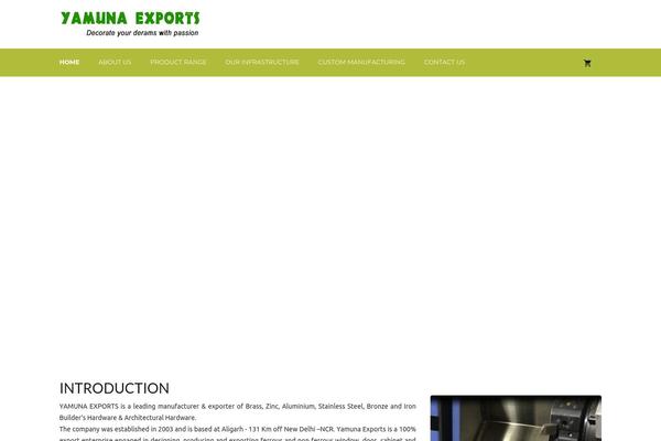 yamunaexports.com site used Inspiry-builderpress