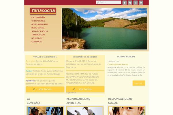 yanacocha.com site used Blacktree