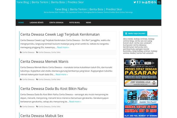 MH Magazine lite theme site design template sample
