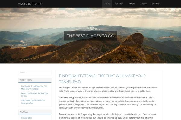 No Nonsense theme site design template sample
