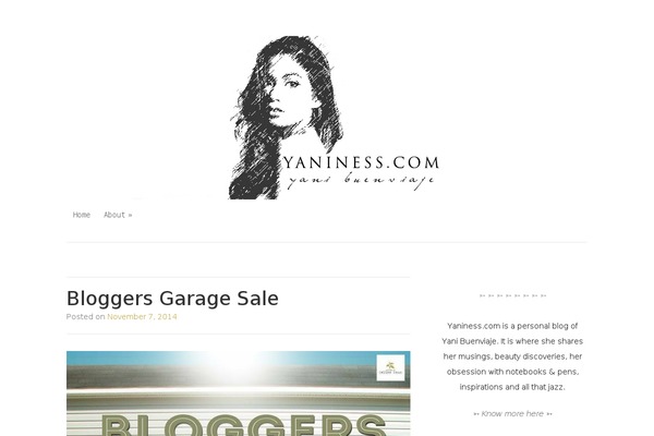 yaniness.com site used Truly-minimal-wpcom