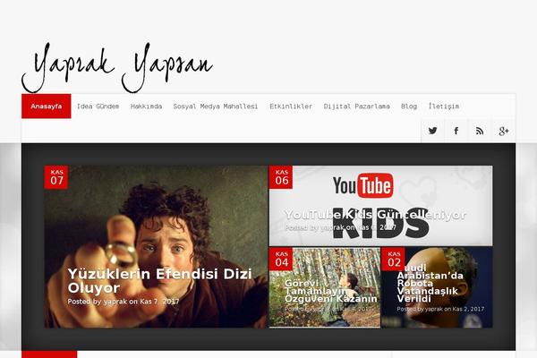 Nexus theme site design template sample