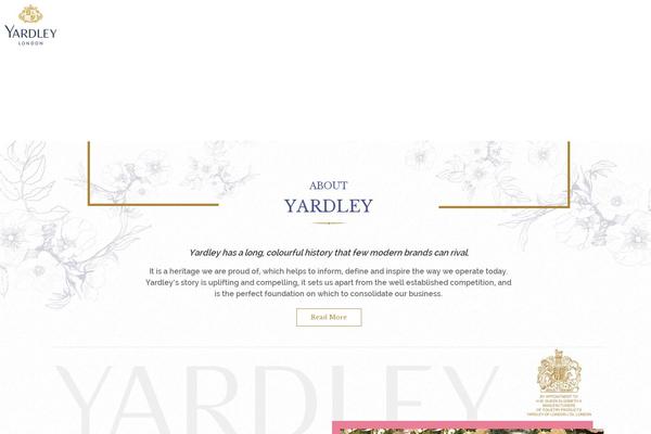 yardleylondon.me site used Yardleytheme