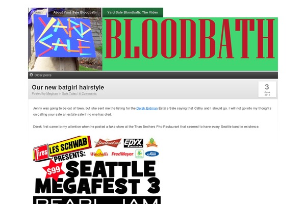 yardsalebloodbath.com site used Clear Style