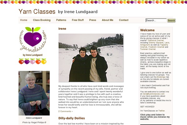 yarnclasses.com site used Yarn