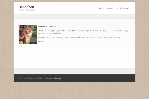 yarnscape.co.uk site used Dandelion_v2.6.3