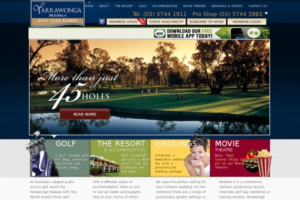 yarragolf.com.au site used Yarragolf