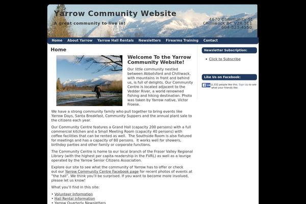 Site using Embed Facebook plugin