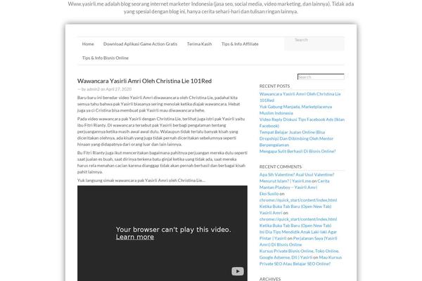 JC One Lite theme site design template sample