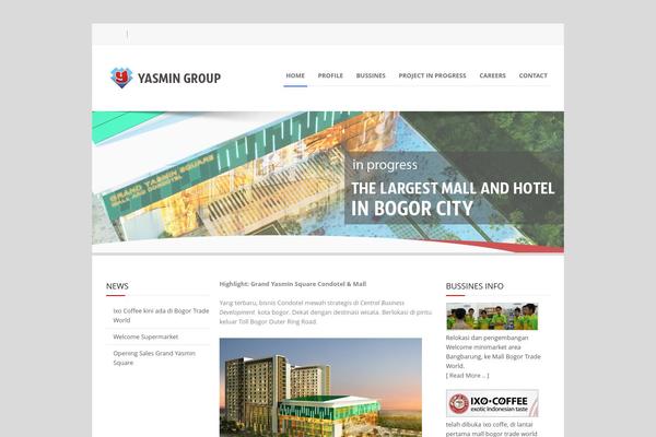 Yasmin theme site design template sample