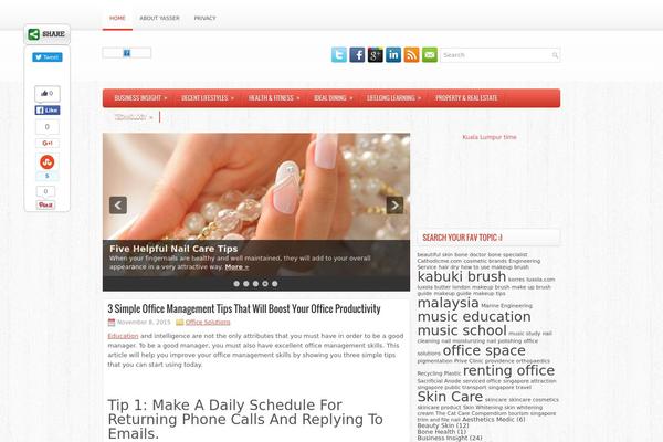 Stylo theme site design template sample