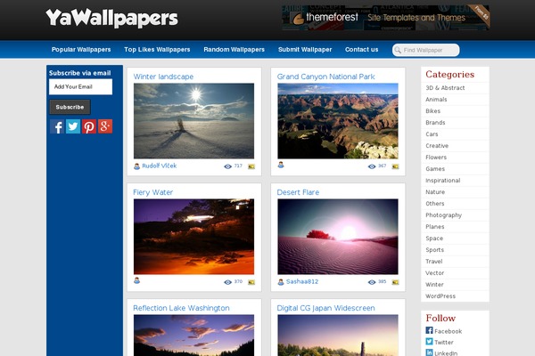 yawallpapers.com site used Handguns