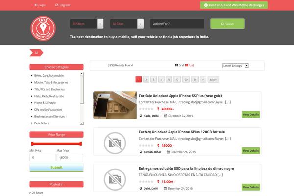 yayalist.com site used Yaya