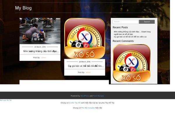 Restaurant theme site design template sample