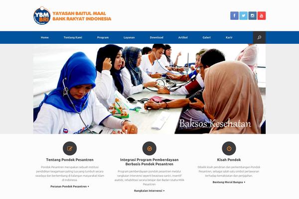 Vantage theme site design template sample