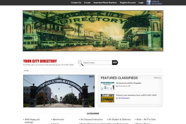 Classifieds theme site design template sample