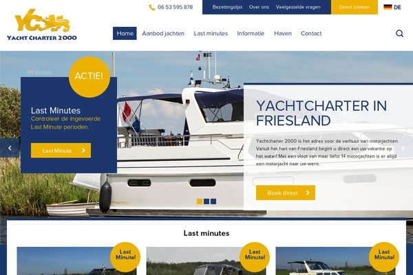 Yachtcharter theme site design template sample