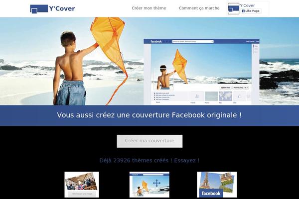 Cover theme site design template sample