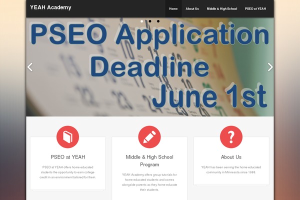 yeahacademy.net site used Engrave (Lite)