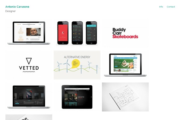 Gridly theme site design template sample