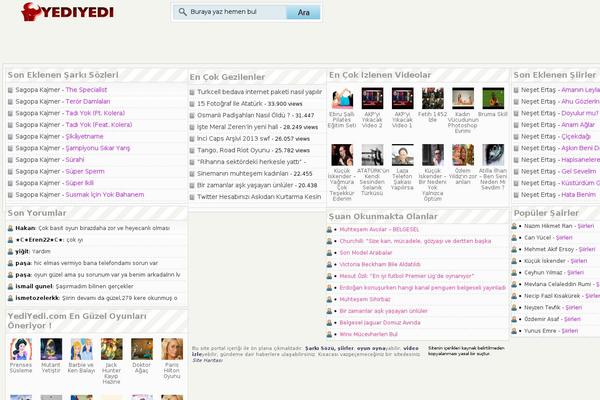 yediyedi.com site used Yediyedi
