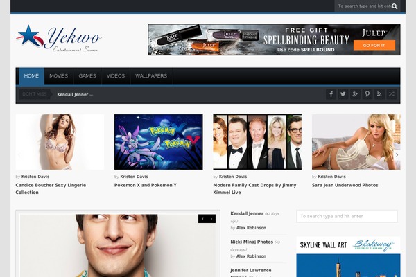 yekwo.com site used Presto