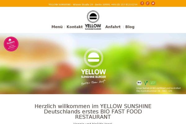 Burger theme site design template sample
