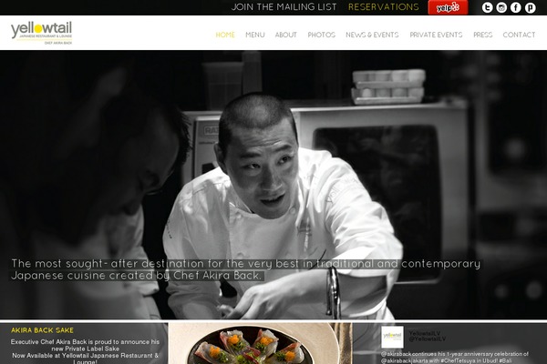 yellowtaillasvegas.com site used Yellowtail