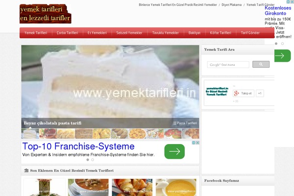yemektarifleri.in site used Safir-webportal