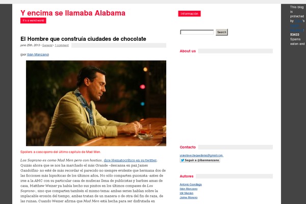 yencimasellamabaalabama.com site used Sansserif_racer